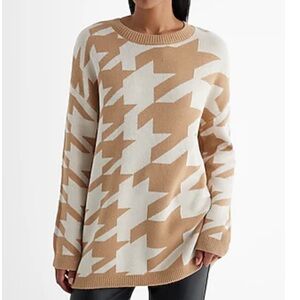 Houndstooth Oversized Sweater